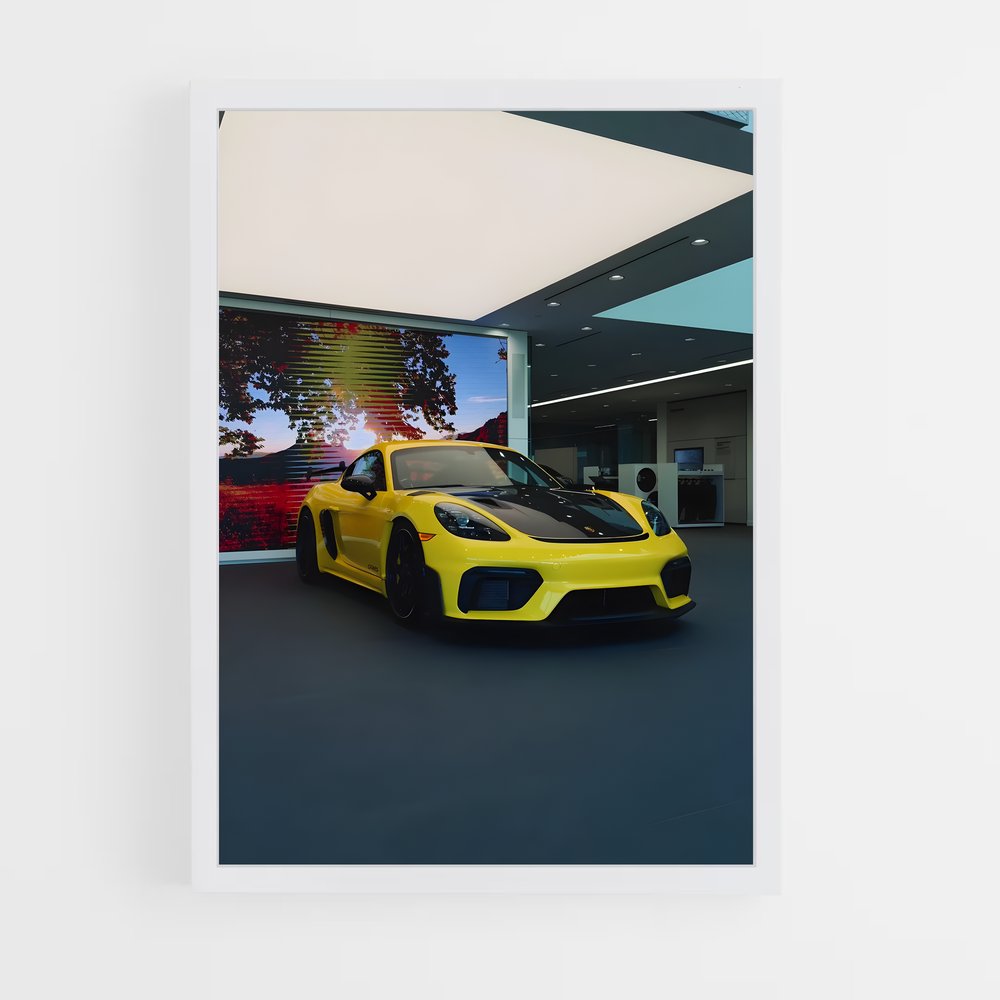 Poster Cayman gt rs élégant – affiche Porsche (vue 3)